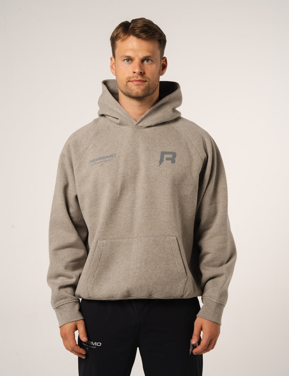 AR COLLECTIVE HOODIE - GREY MARL