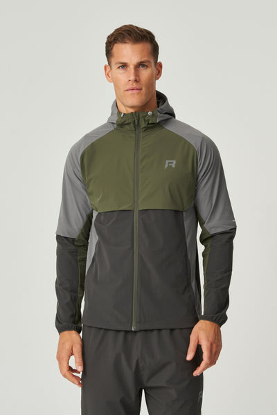 VORTEX WINDBREAKER - OLIVE / DARK GREY