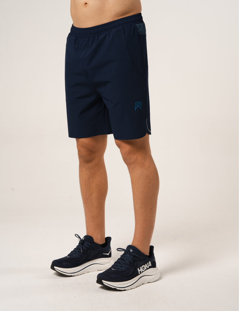 CURVE SHORTS - NAVY / NEON BLUE