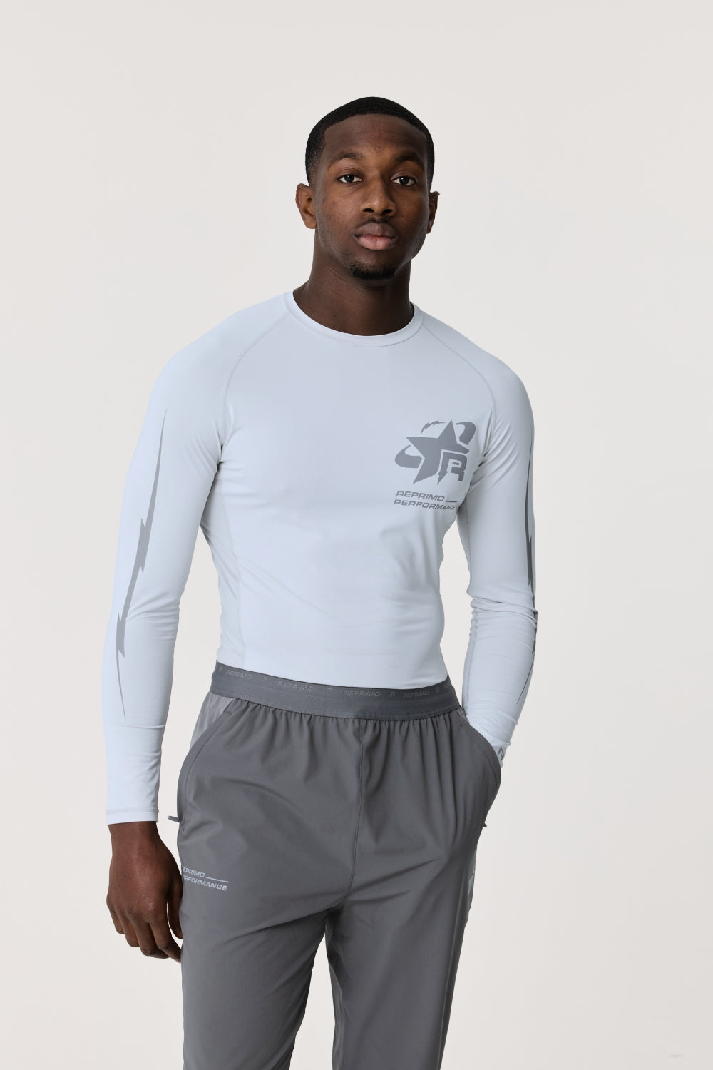 LONG SLEEVE BASE-LAYER - LIGHT GREY