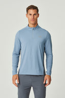 VORTEX QUARTER ZIP - DUSKY BLUE / TURBULENCE
