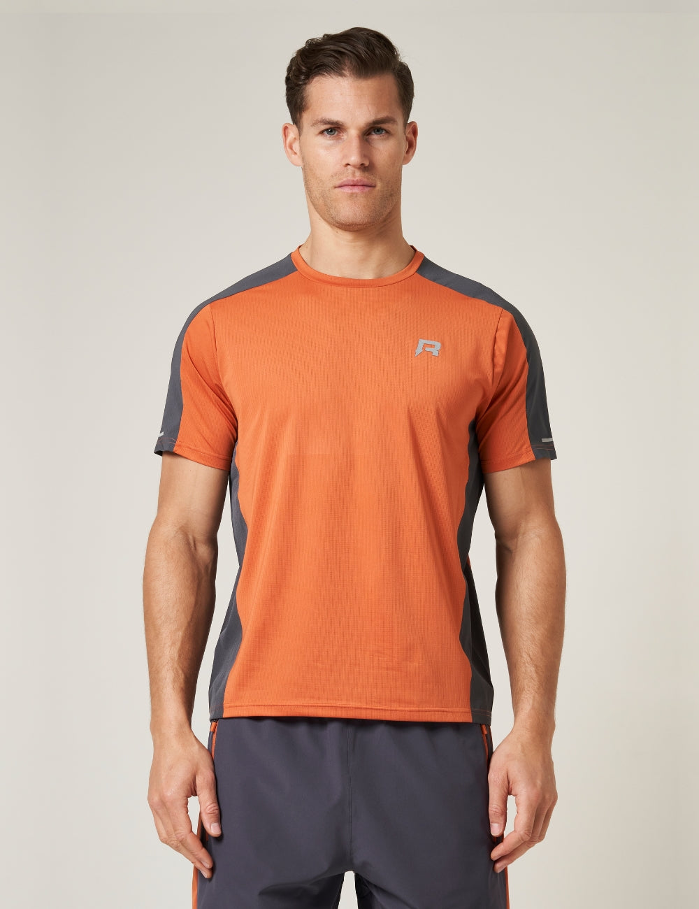 NOVA T-SHIRT - BURNT ORANGE / GRAPHITE