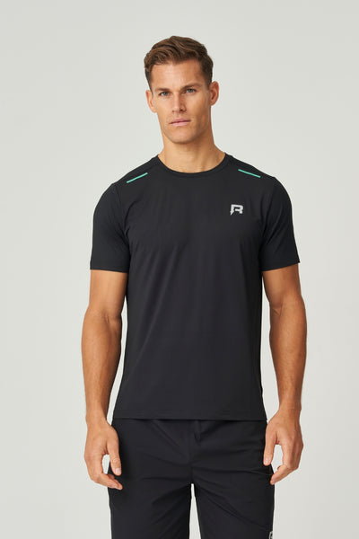Flight T-Shirt - Black / Cyan