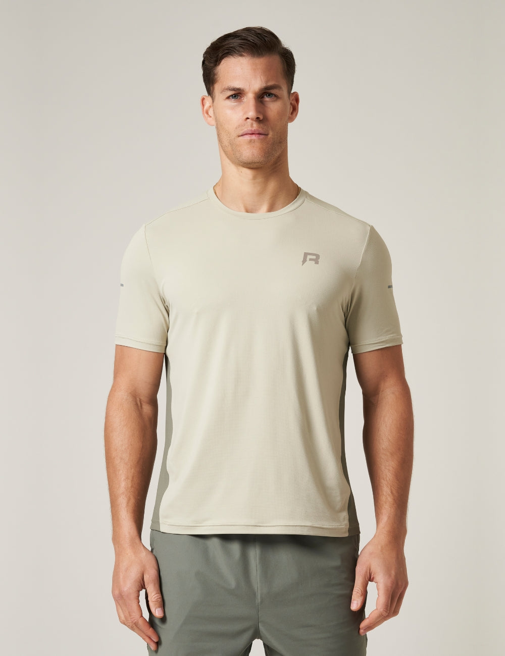 VORTEX T-SHIRT - STONE / KHAKI