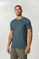 VORTEX T-SHIRT - DARK MOSS / GREY VELVET