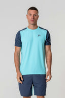 Flight T-Shirt - Cyan / Navy