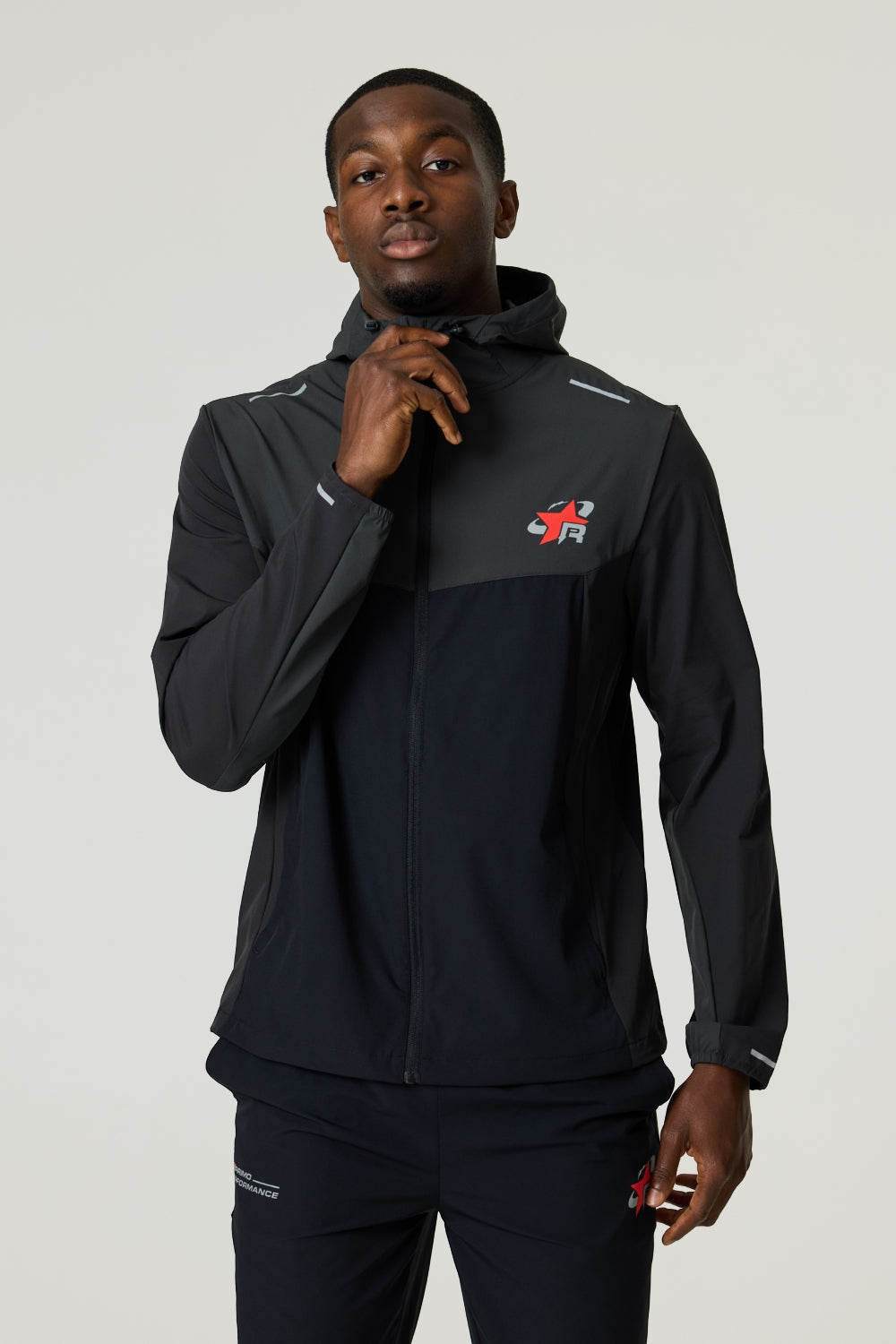 RP Flight Windbreaker - Black / Red
