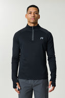 CLIMA QUARTER ZIP - OBSIDIAN