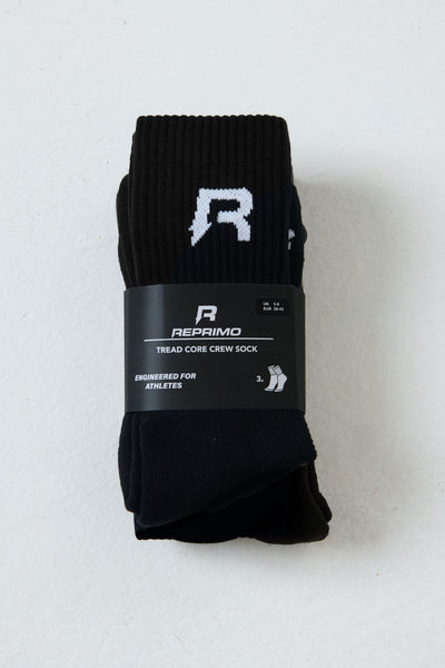 3 - PACK - TREAD SOCKS - BLACK
