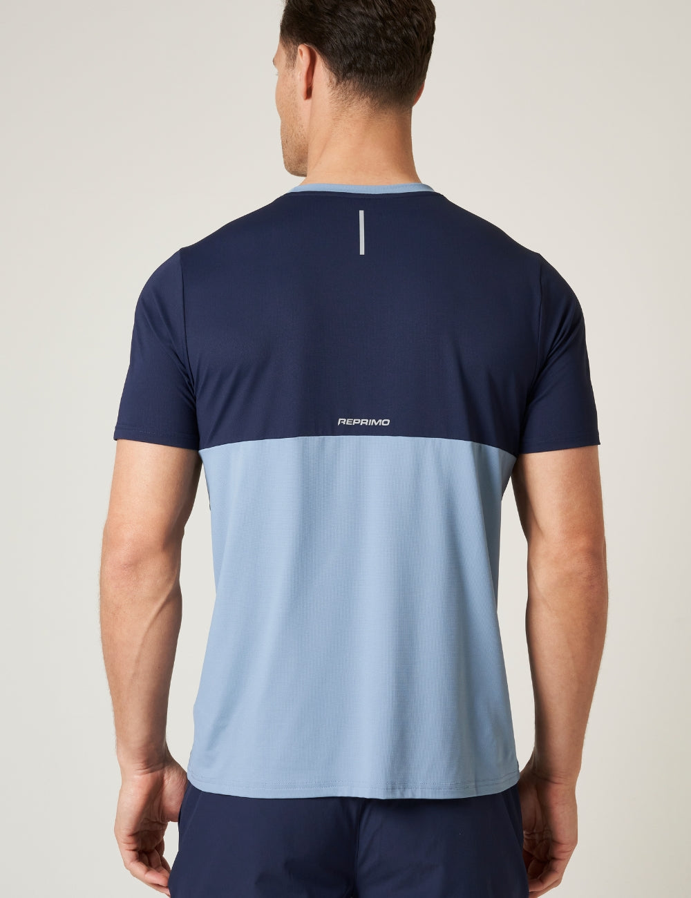 FLIGHT T-SHIRT - DUSTY BLUE / NAVY