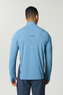 VORTEX QUARTER ZIP - DUSTY BLUE / INK BLUE