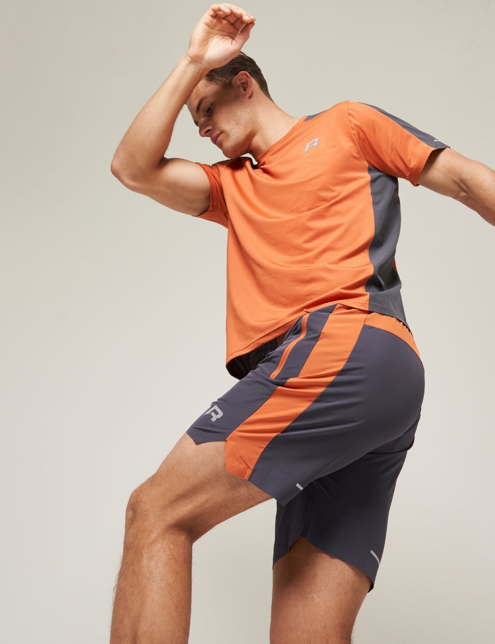 NOVA T-SHIRT - BURNT ORANGE / GRAPHITE
