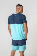 Flight T-Shirt - Cyan / Navy