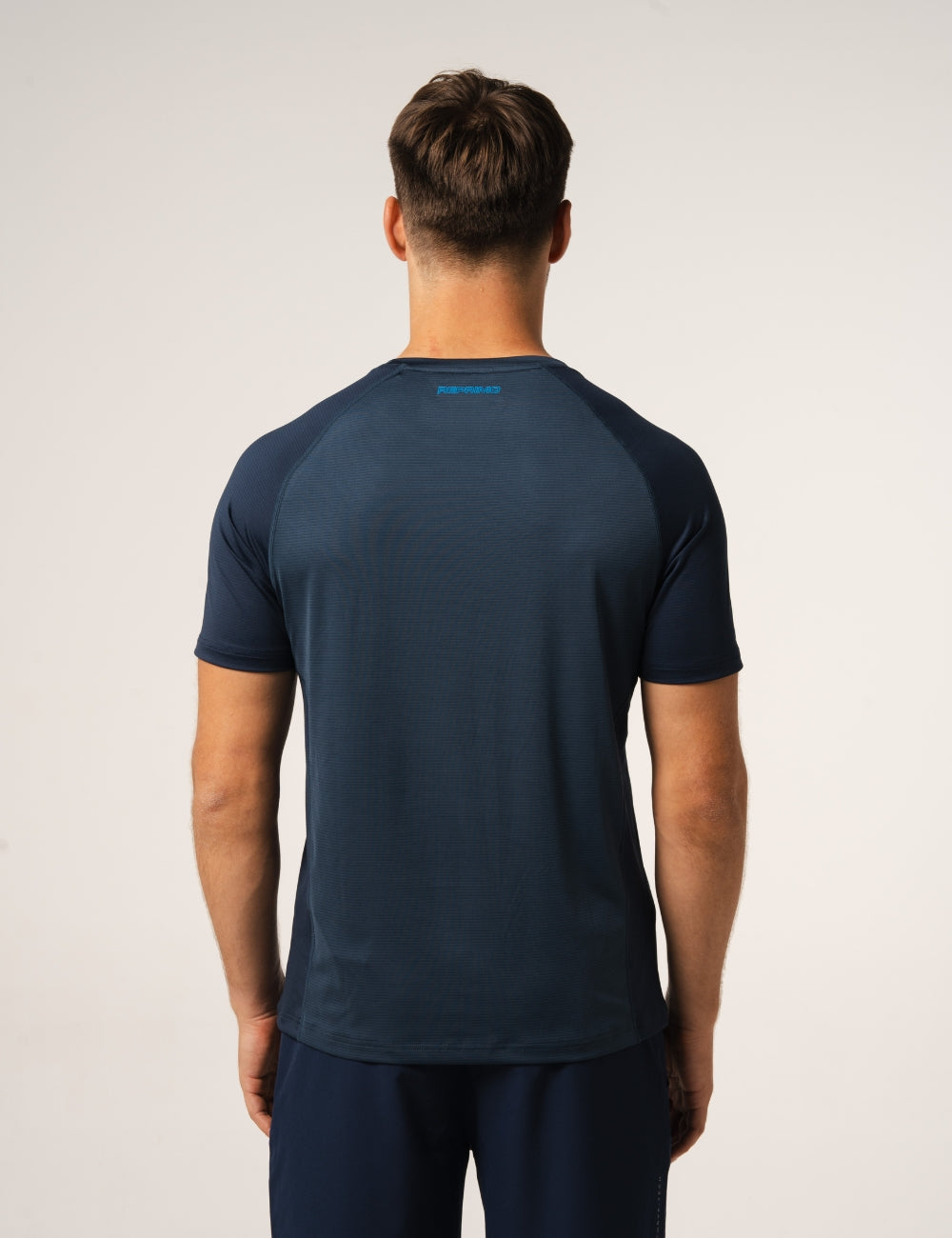 CURVE T-SHIRT - NAVY / NEON BLUE