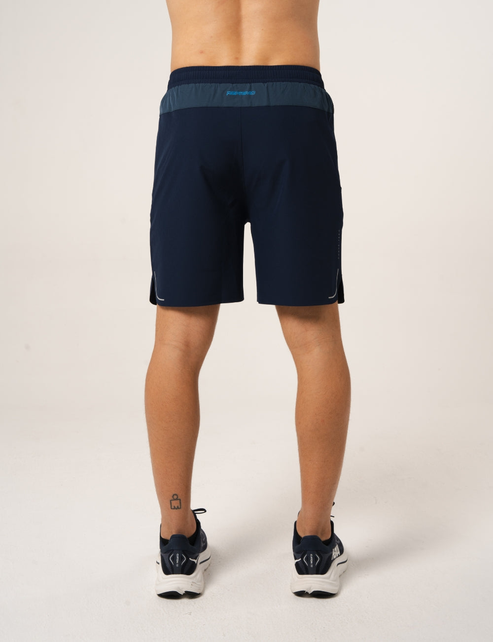 CURVE SHORTS - NAVY / NEON BLUE
