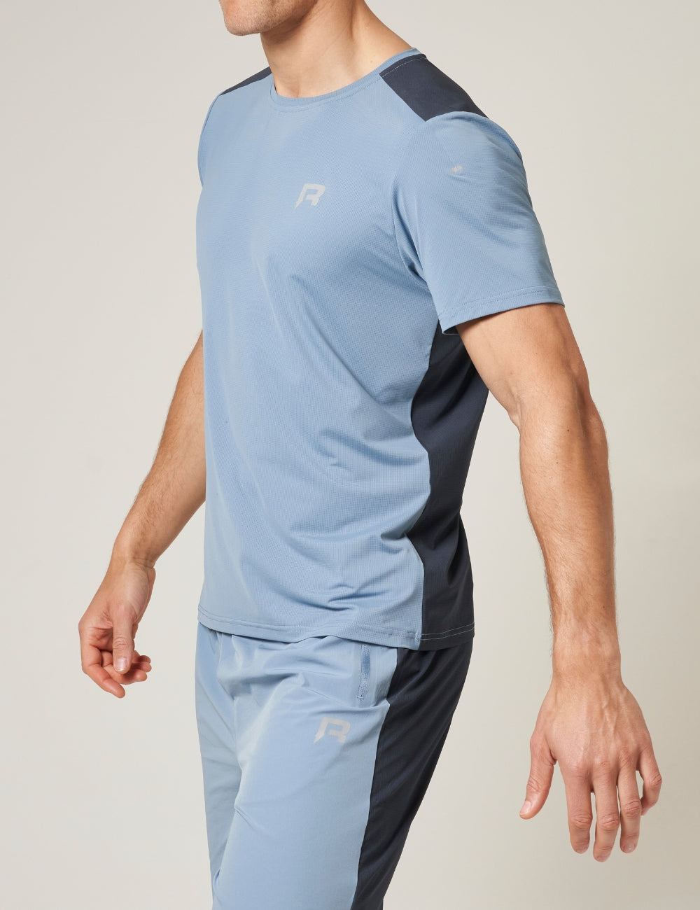 CLIMA T-SHIRT - DUSTY BLUE / INK BLUE