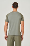 Curve T-Shirt - Khaki / Stone