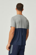 IMPACT T-SHIRT - MARBLE / NAVY