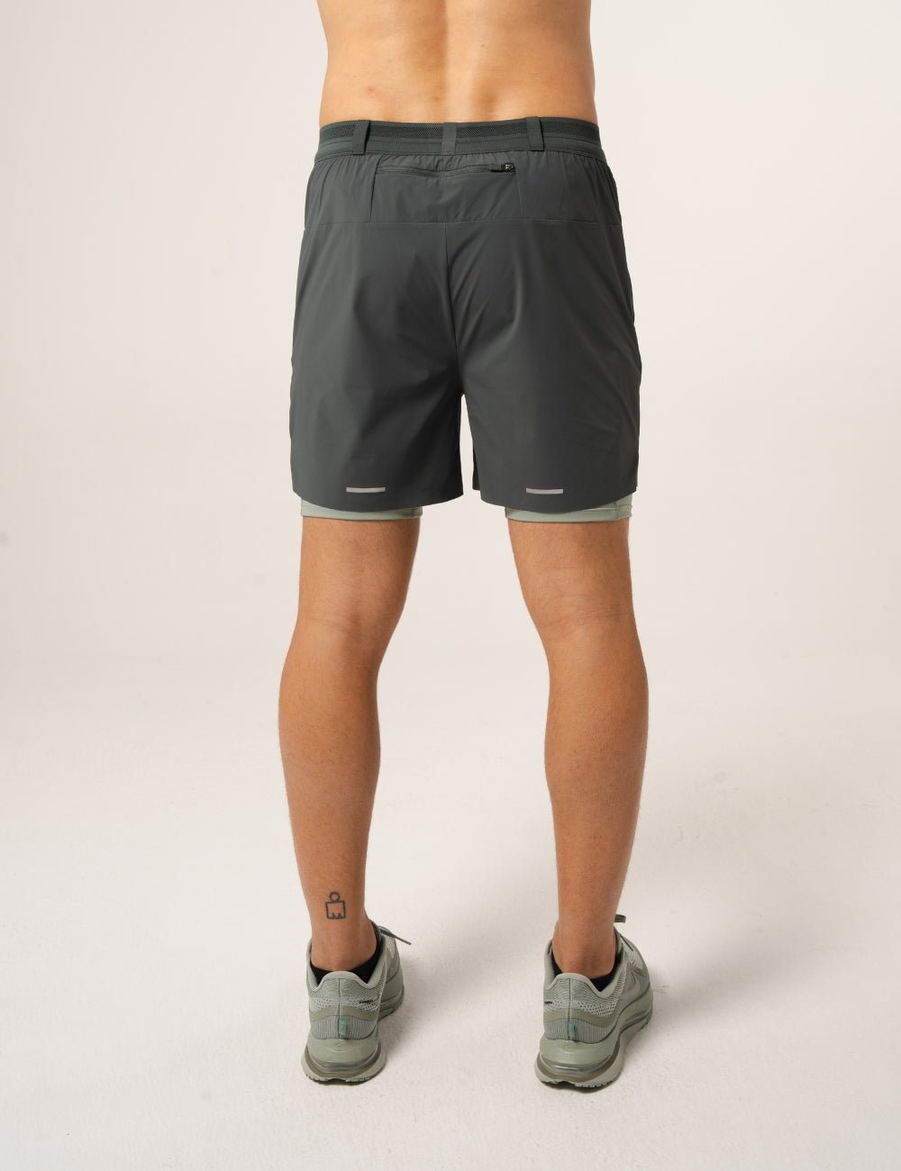 AR PERFORMANCE DUAL SHORTS - DARK MOSS / ICEBERG-2