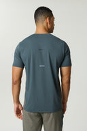 VORTEX T-SHIRT - DARK MOSS / GREY VELVET