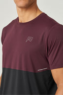 IMPACT T-SHIRT - BURGUNDY / OBSIDIAN