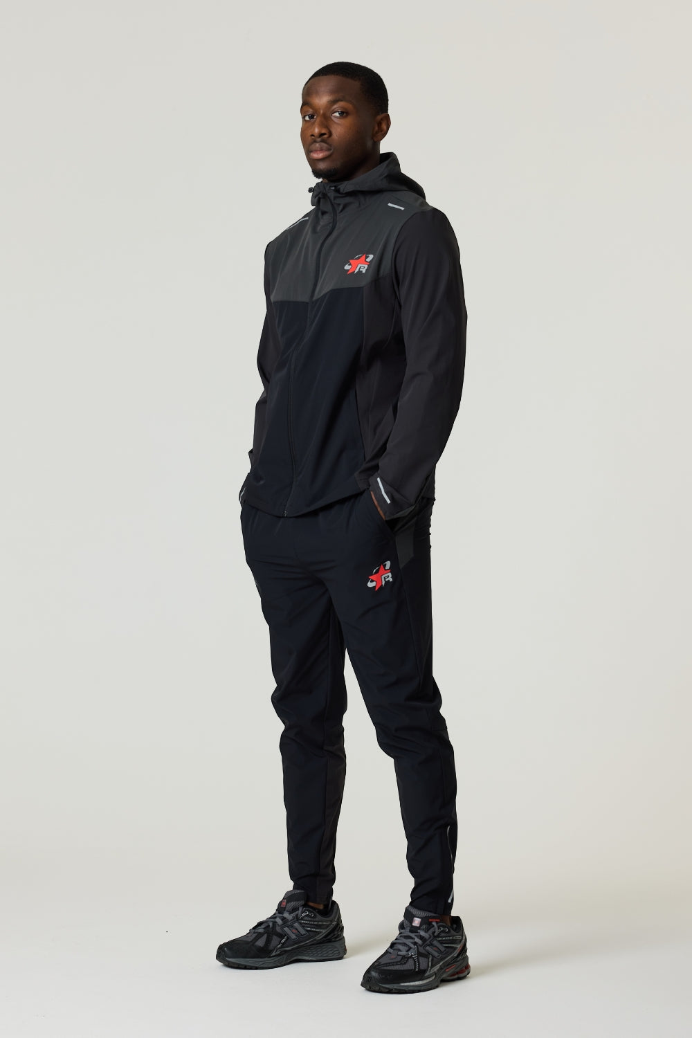 RP Flight Windbreaker - Black / Red-3