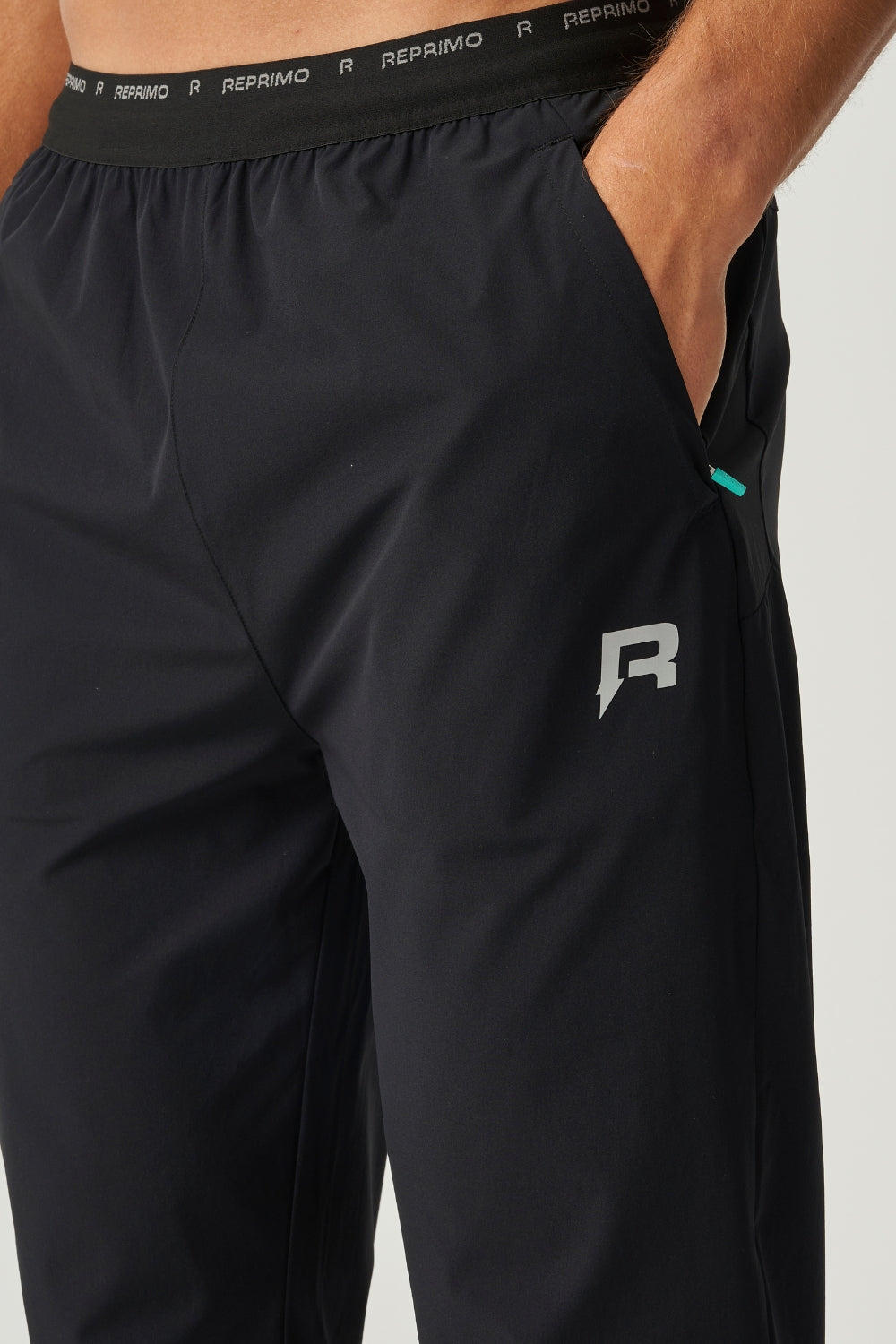 Flight Pants - Black / Cyan-3