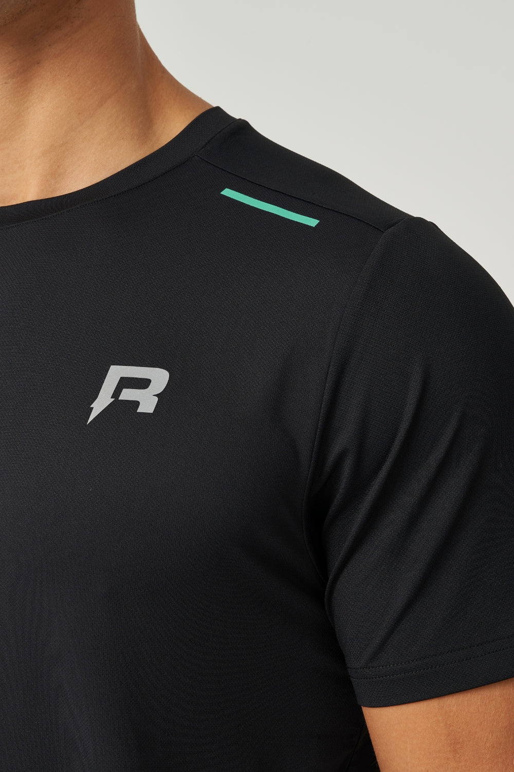 Flight T-Shirt - Black / Cyan-3