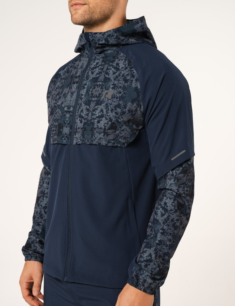 SHIBORI WINDBREAKER - NAVY-3