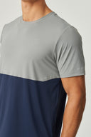 IMPACT T-SHIRT - MARBLE / NAVY