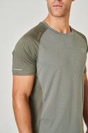 Curve T-Shirt - Khaki / Stone
