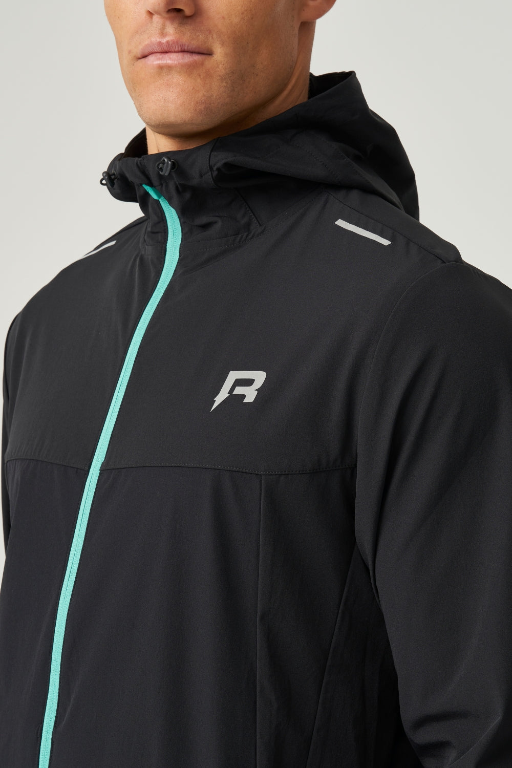 Flight Windbreaker - Black / Cyan-3