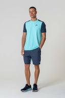 Flight T-Shirt - Cyan / Navy