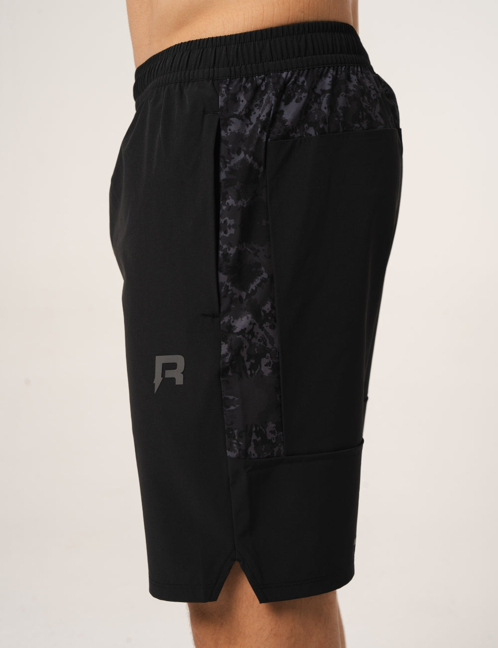 SHIBORI SHORTS - BLACK-3