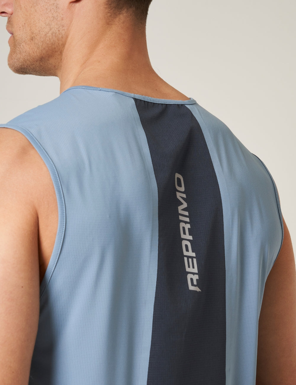 CLIMA Race Tank - DUSTY BLUE / INK BLUE-3