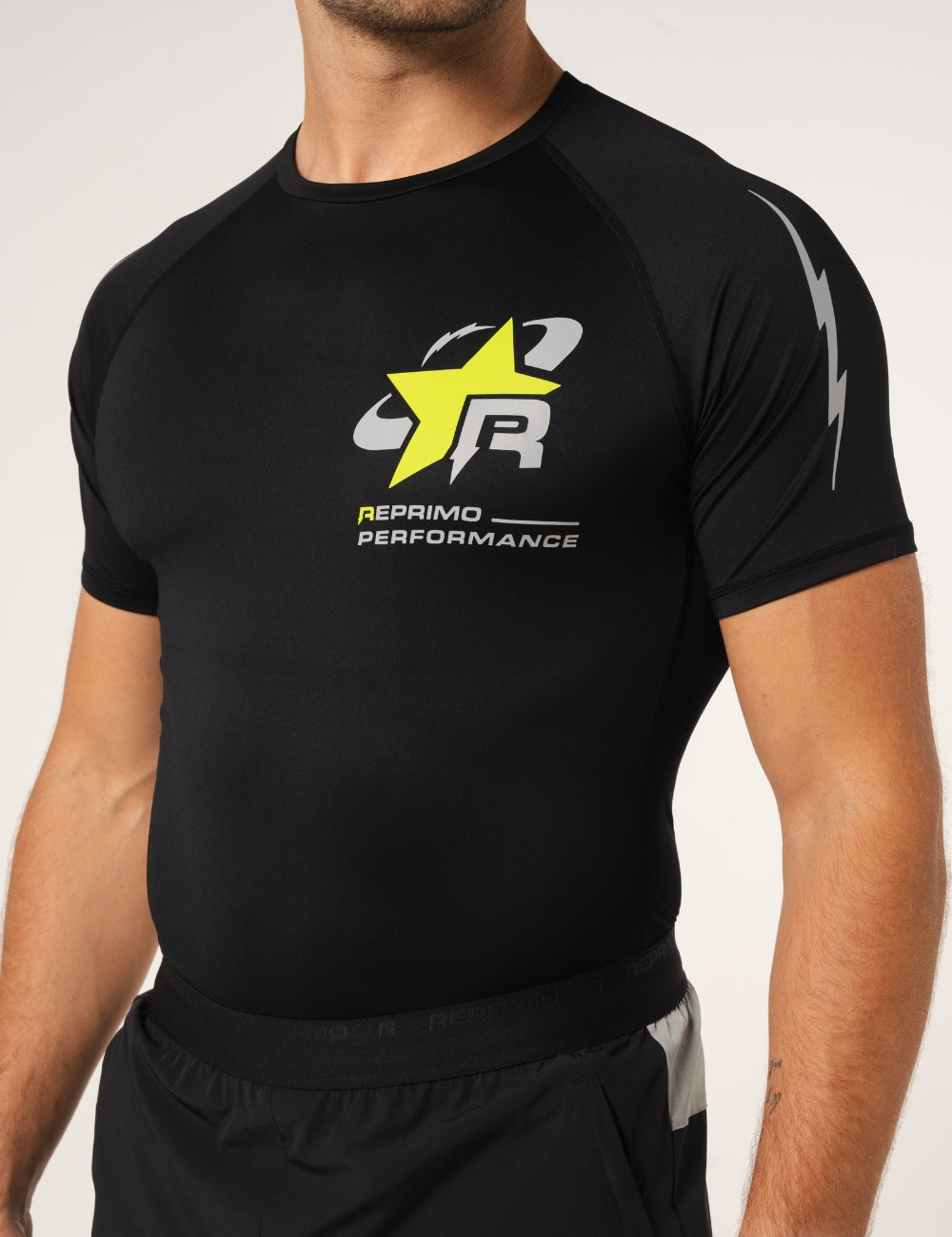 RP BASE LAYER T-SHIRT - BLACK / NEON-3