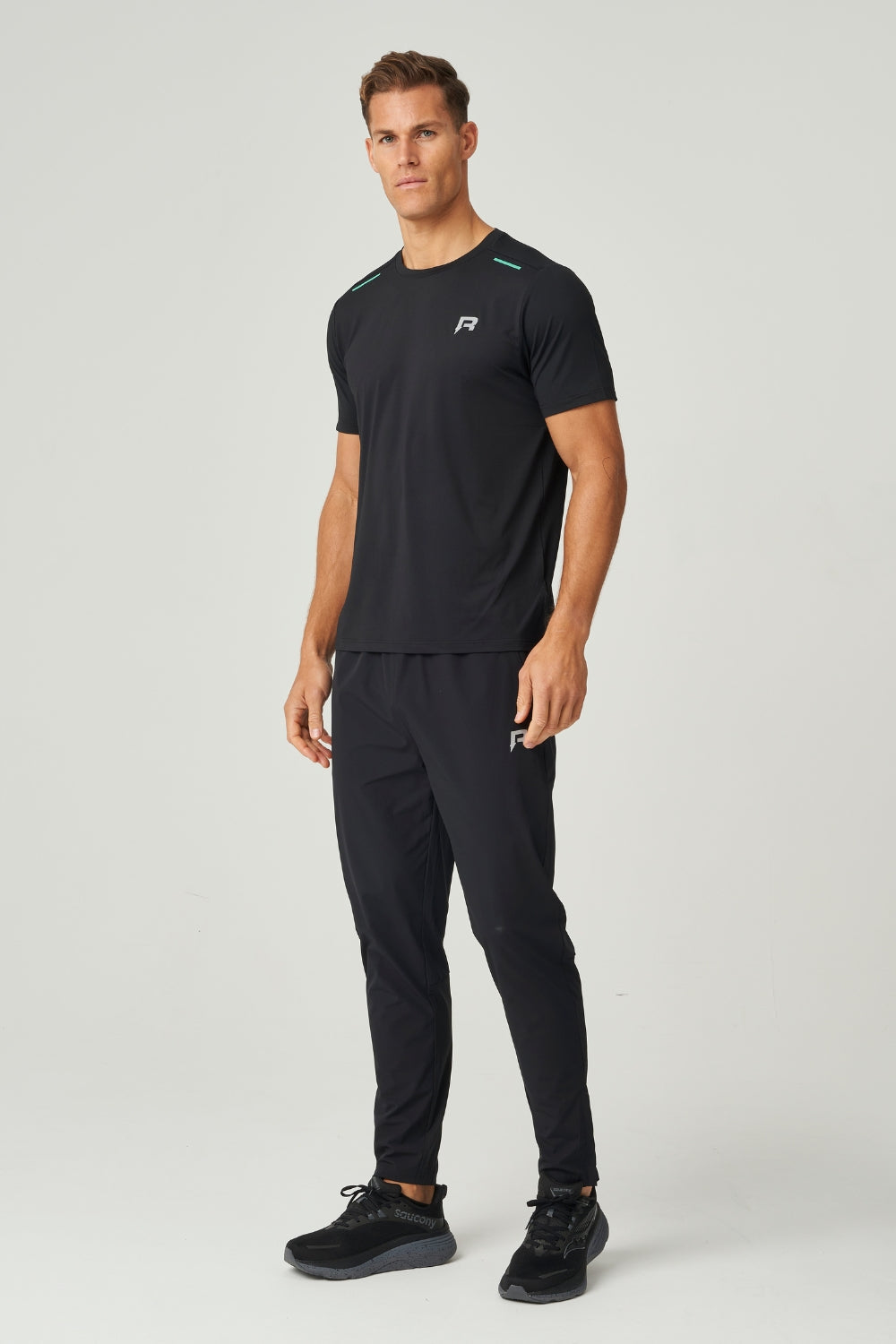 Flight Pants - Black / Cyan-4