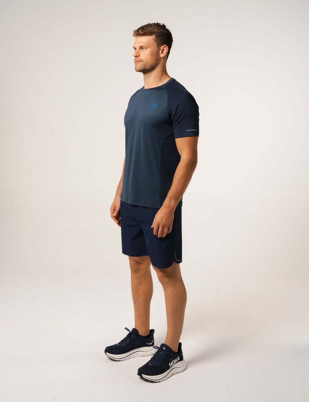 CURVE SHORTS - NAVY / NEON BLUE-4