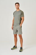 Curve T-Shirt - Khaki / Stone