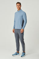 VORTEX QUARTER ZIP - DUSKY BLUE / TURBULENCE