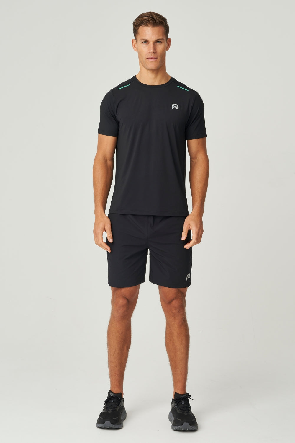 Flight Shorts - Black / Cyan-4