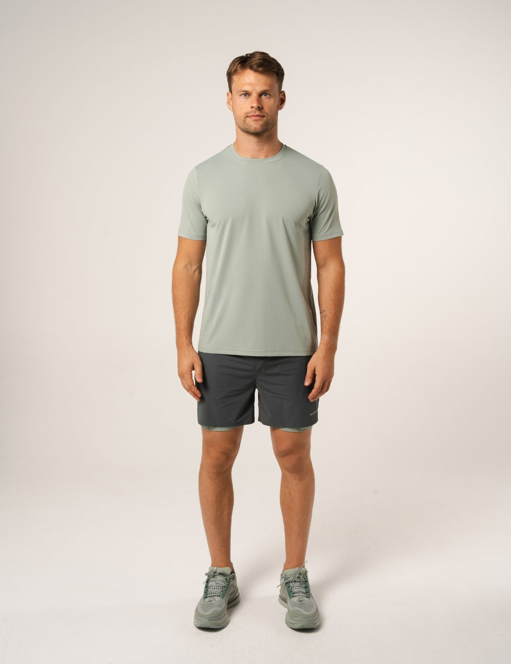 AR PERFORMANCE DUAL SHORTS - DARK MOSS / ICEBERG-4