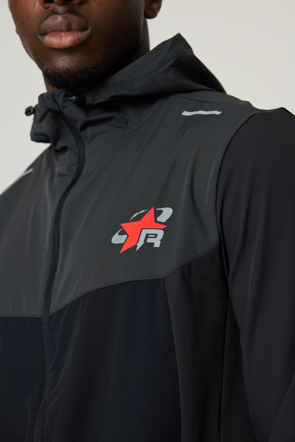 RP Flight Windbreaker - Black / Red-5