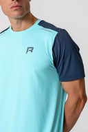Flight T-Shirt - Cyan / Navy