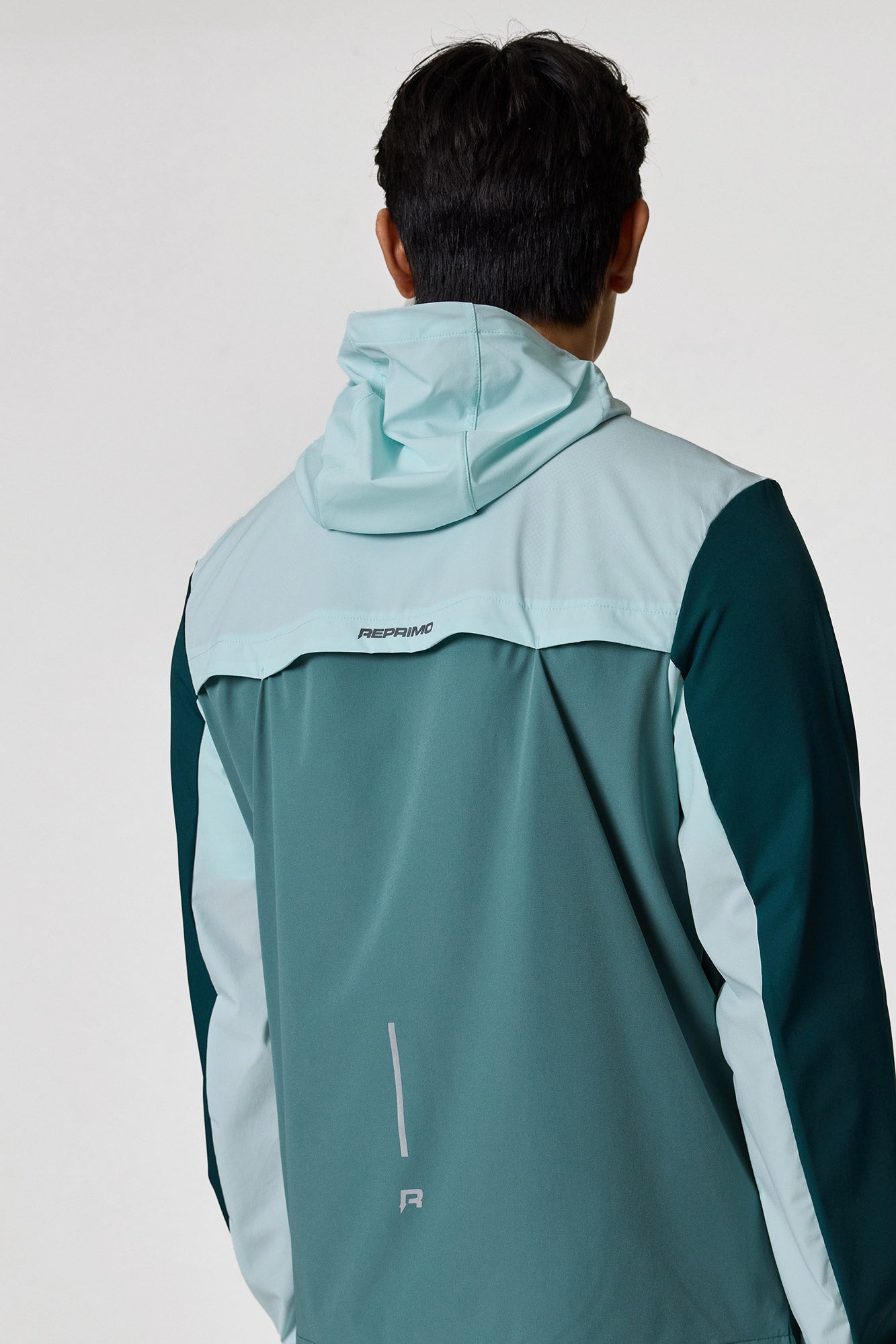 mint green windbreaker