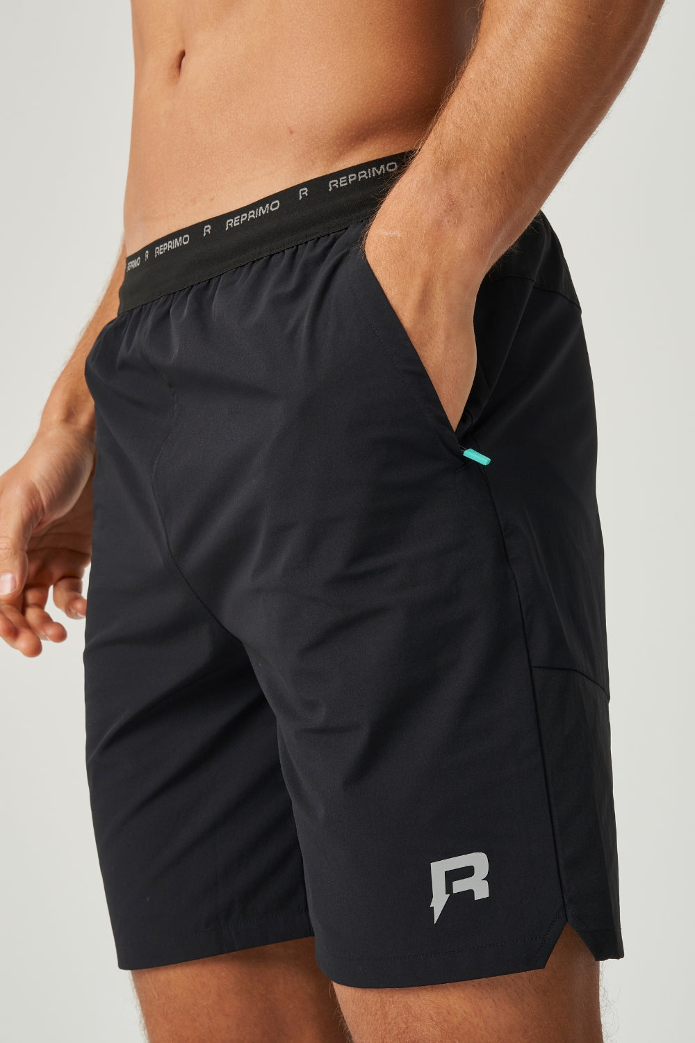 Flight Shorts - Black / Cyan-3
