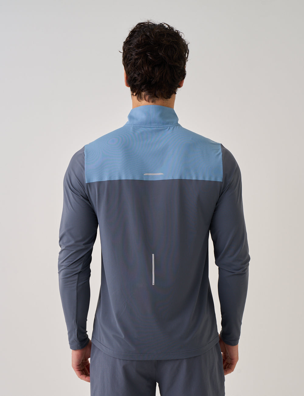 SUMMIT QUARTER ZIP - DUSTY BLUE / TURBULENCE-3
