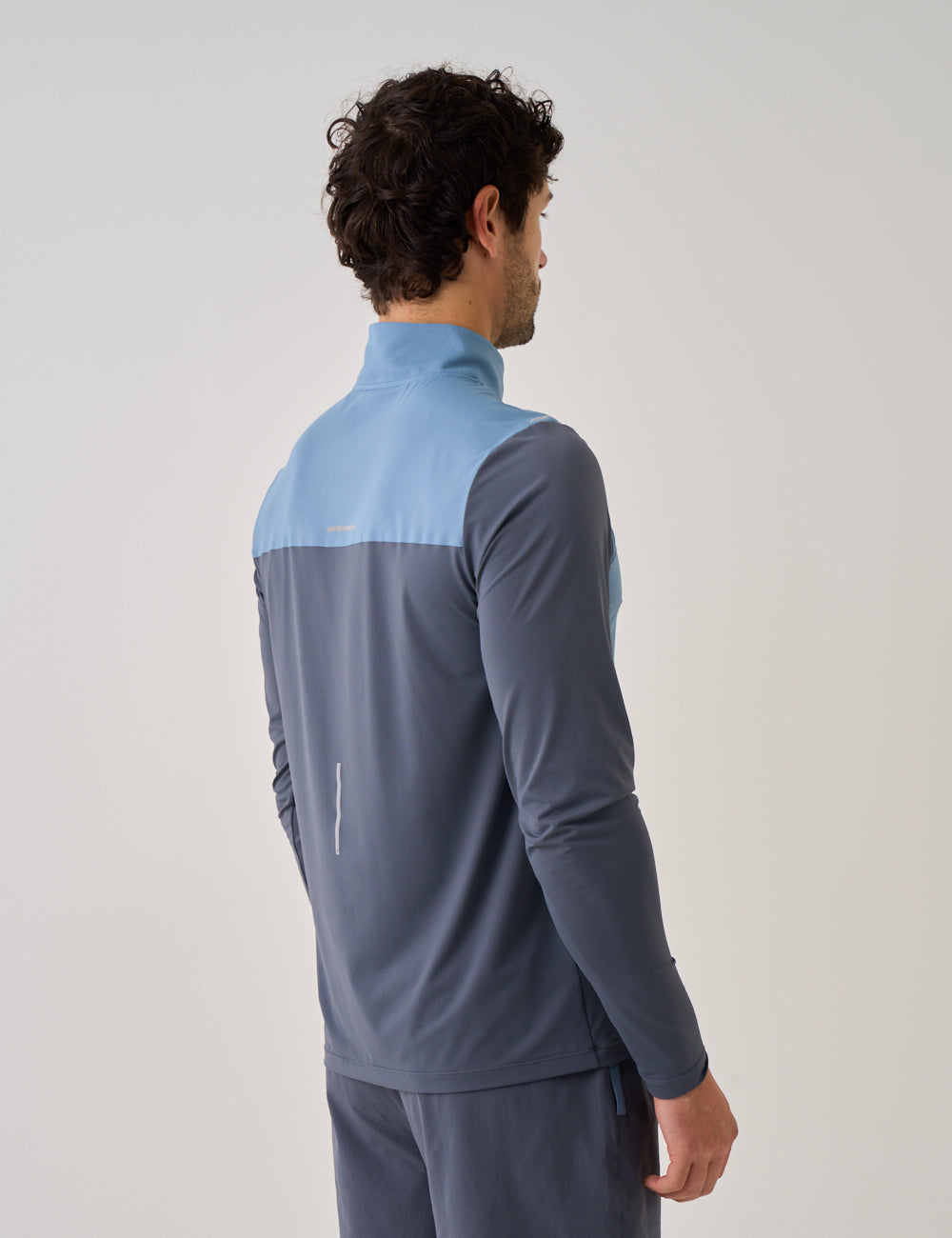 SUMMIT QUARTER ZIP - DUSTY BLUE / TURBULENCE-4