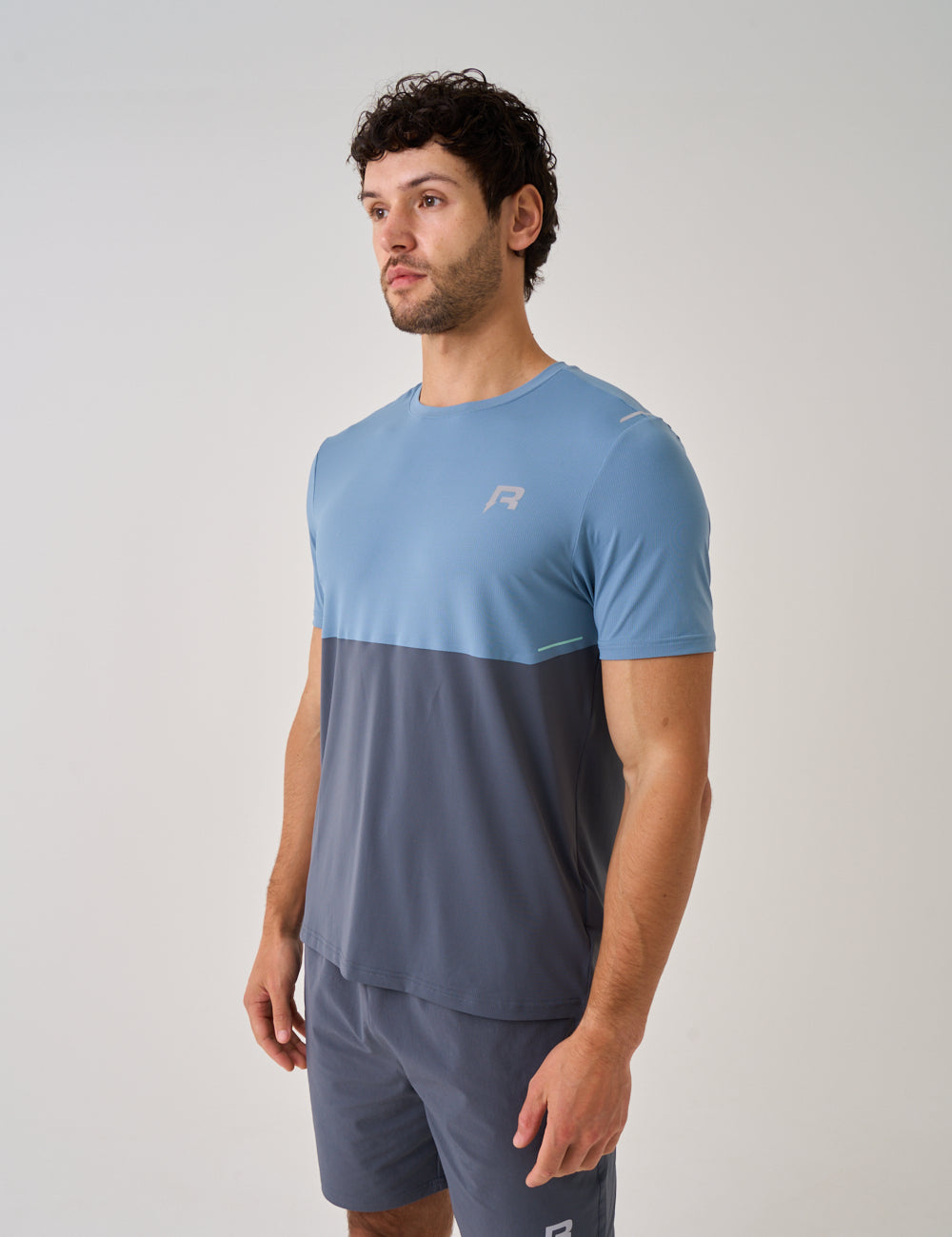 SUMMIT T-SHIRT - DUSTY BLUE / TURBULENCE-2