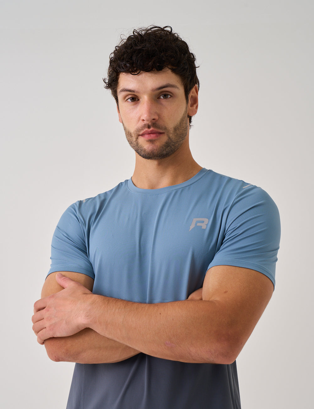 SUMMIT T-SHIRT - DUSTY BLUE / TURBULENCE-4